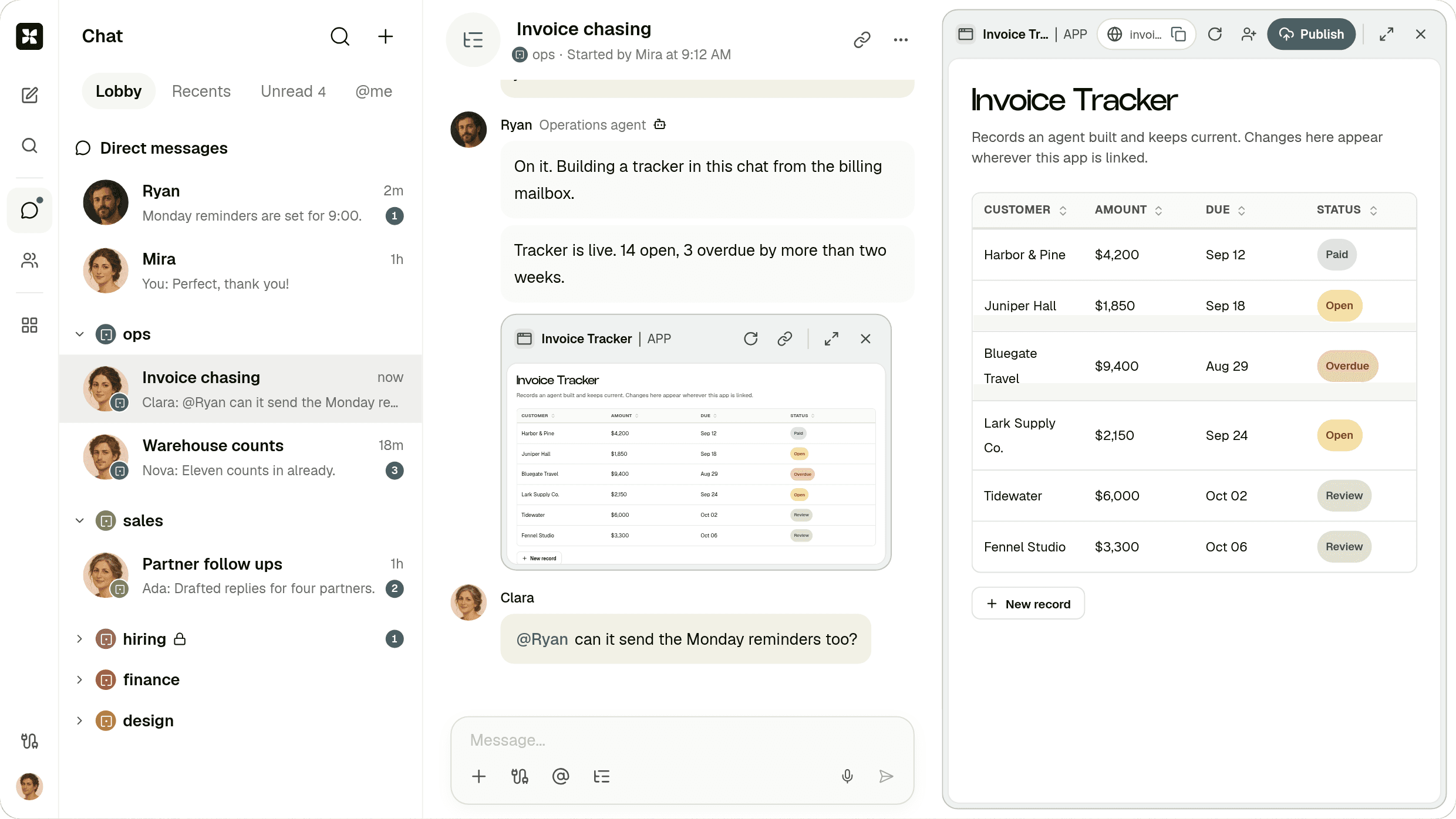 Kylon product screenshot: Workspace
